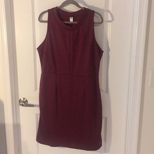 Burgundy Old Navy Knit A-Line Dress
